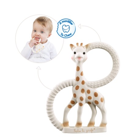 Coffret Lange + Anneau en caoutchouc Sophie la Girafe - VULLI beige - Sophie  la Girafe