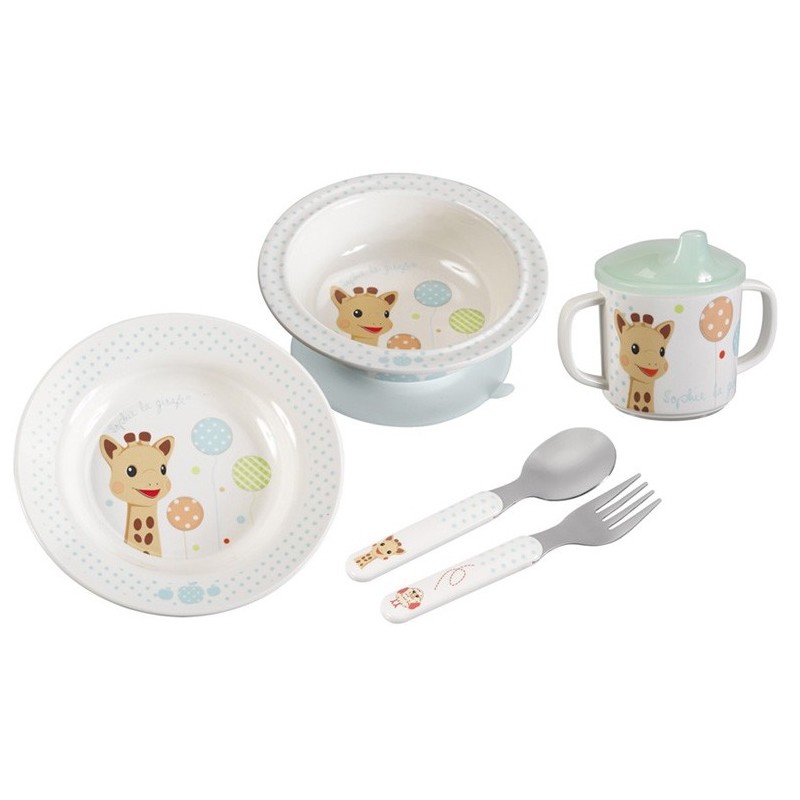 Coffret repas (version Ballons) Sophie la girafe ®