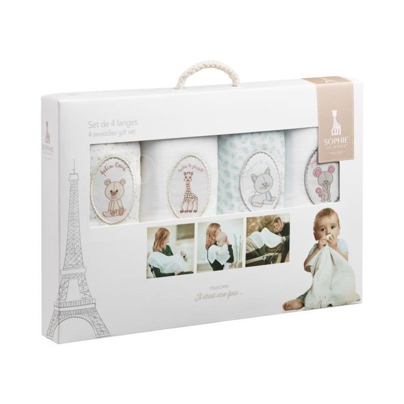 Set de 4 langes Sophie la girafe ®