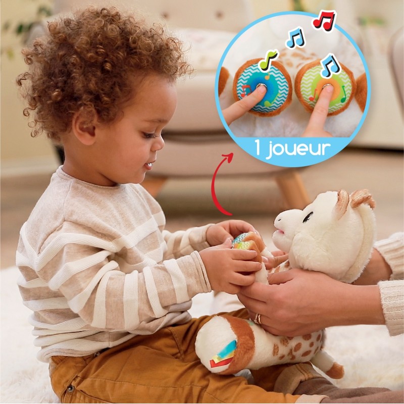 Peluche Touch & Music Sophie la girafe