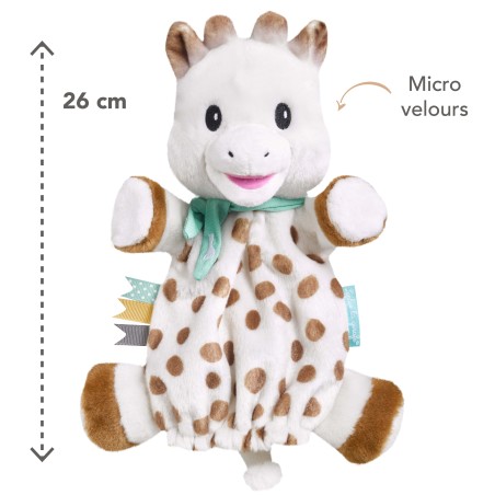 Doudou marionnette Sophie la girafe