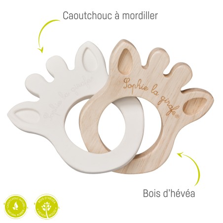 Silhouette teething rings Sophie la girafe