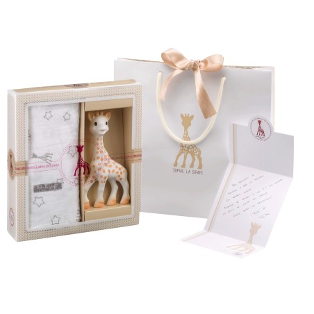 Coffret SophieSticated Medium N°2 Sophie la girafe et lange étoiles