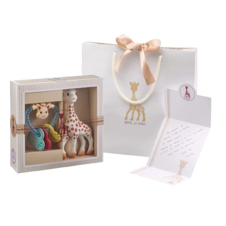 Coffret SophieSticated Classique N°3 Sophie la girafe + Hochet cœur