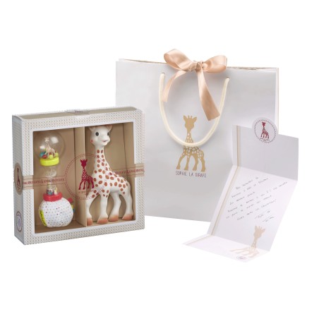 SophieSticated Classic N°4 Box Sophie la girafe + Soft Maracas Rattle