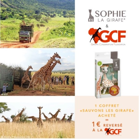 Set "Save the giraffes" (Sophie la girafe + key ring Sophie la girafe)
