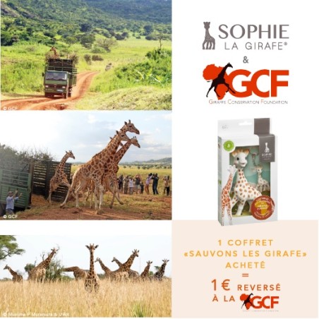 Coffret "Sauvegardons les girafes" (Sophie la girafe + porte-clé Sophie la girafe) Coffret "Sauvegardons les girafes" (Sophie la girafe + porte-clé Sophie la girafe)