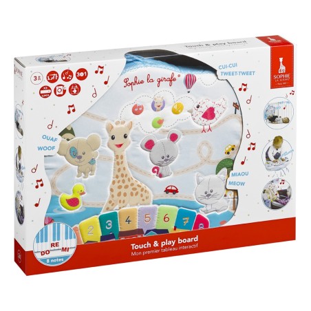 Tableau d'éveil Touch & play board Sophie la girafe