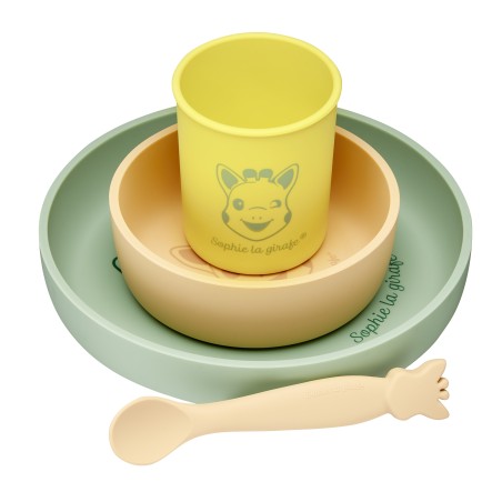 Set repas silicone Sophie la girafe Set repas silicone Sophie la girafe