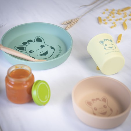 Set repas silicone Sophie la girafe Set repas silicone Sophie la girafe