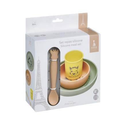 Set repas silicone Sophie la girafe Set repas silicone Sophie la girafe