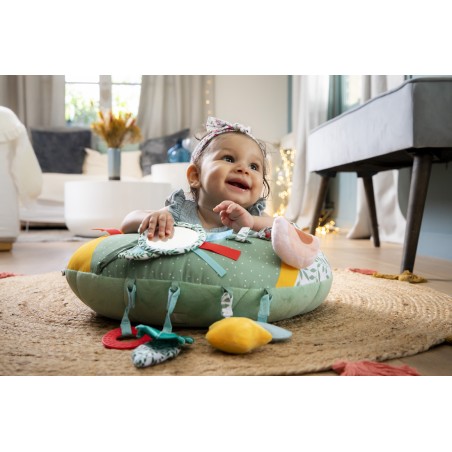 2 in 1 activity cushion Cosy play Sophie la girafe