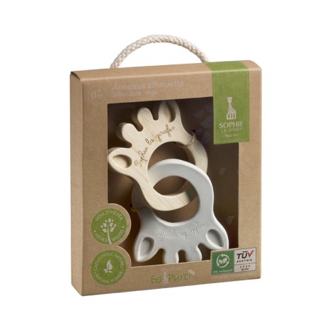 Silhouette teething rings Sophie la girafe