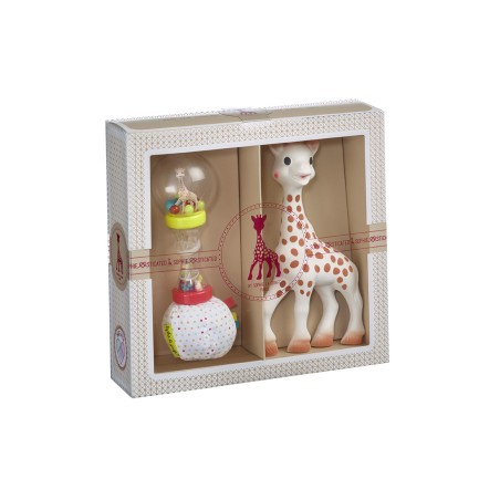 SophieSticated Classic N°4 Box Sophie la girafe + Soft Maracas Rattle