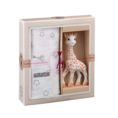 Coffret SophieSticated Medium N°2 Sophie la girafe et lange étoiles