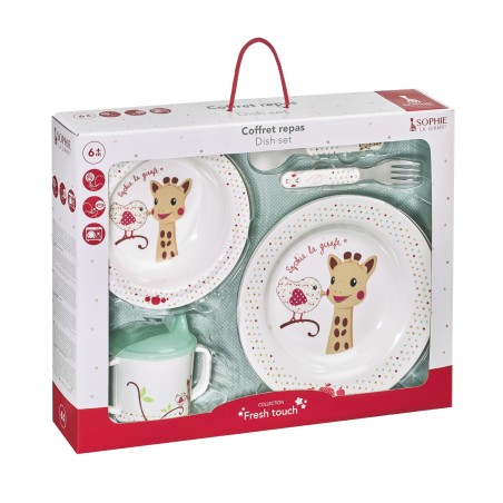 Coffret repas (version Kiwi) Sophie la girafe ®