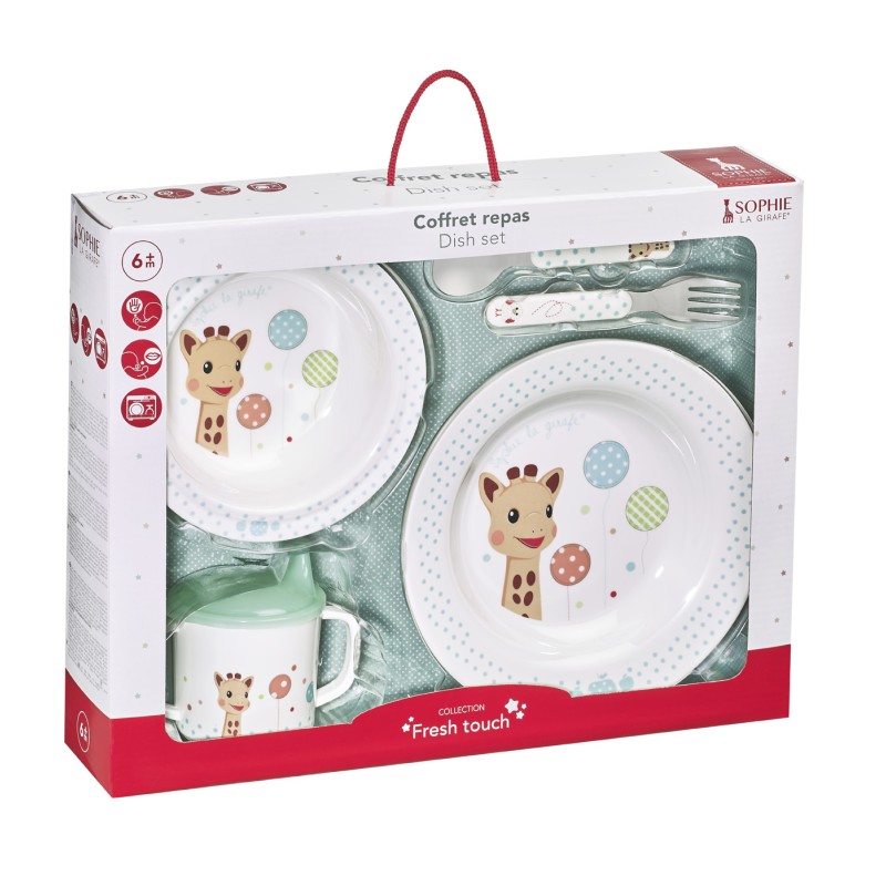 Coffret repas collection ballons Sophie La Girafe - Vulli