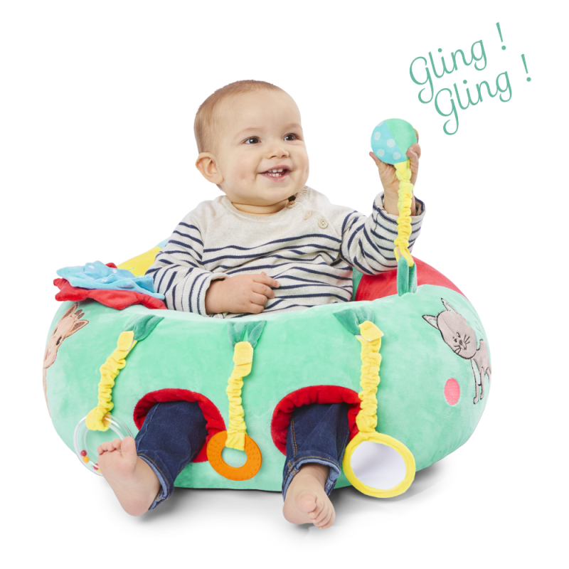 Sophie la Girafe - Baby Seat et Play fauteuil de Jeux - Set d'activité pour  enfant & Plastique 1 Livre d'Eveil pour les bébés Multicolore - Nombreuses  Activités - Développer ses Sens 