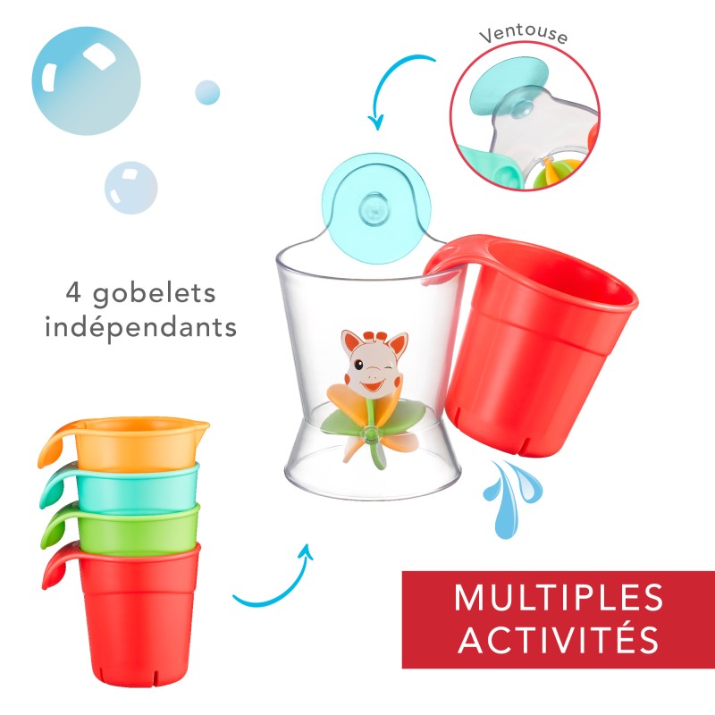 Gobelets de bain Sophie la girafe