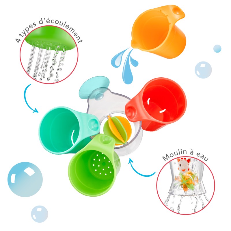 Gobelets de bain Sophie la girafe