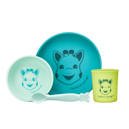 Set repas en silicone sophie la girafe