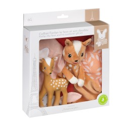 Fanfan le faon et son doudou