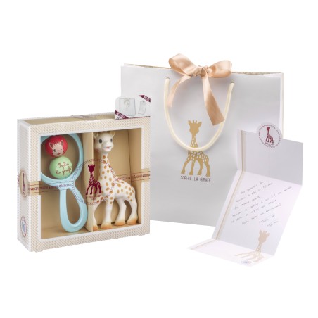 Coffret naissance prêt à offrir Sophie la girafe et Hochet Swing