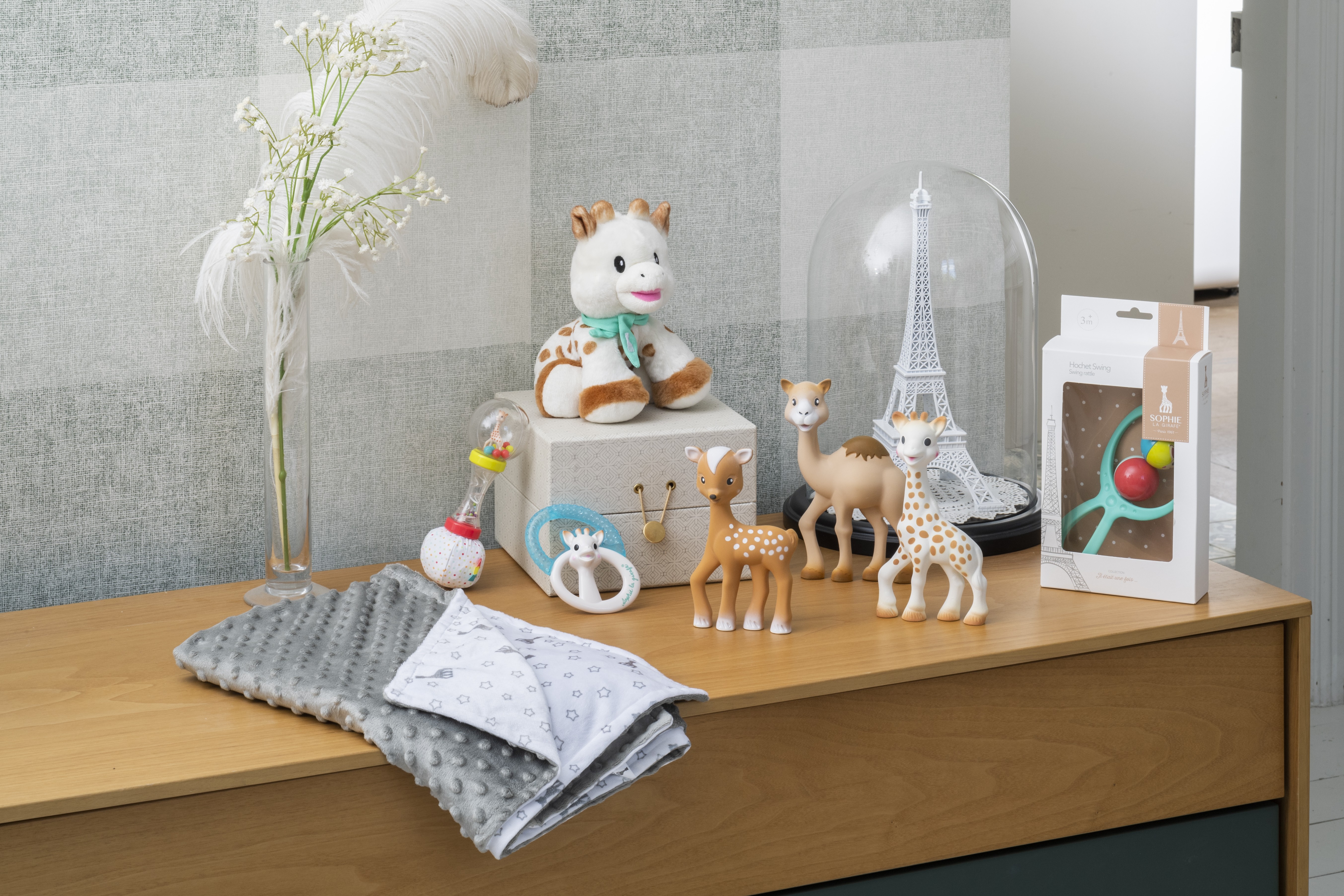 SES - Set creativ, My first- Girafa Sophie- Animale din