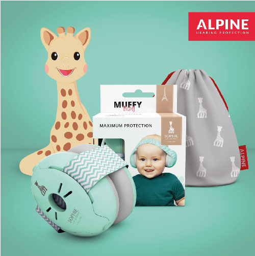 Casque antibruit Muffy Baby, Alpine Hearing Protection de Alpine Hearing  Protection